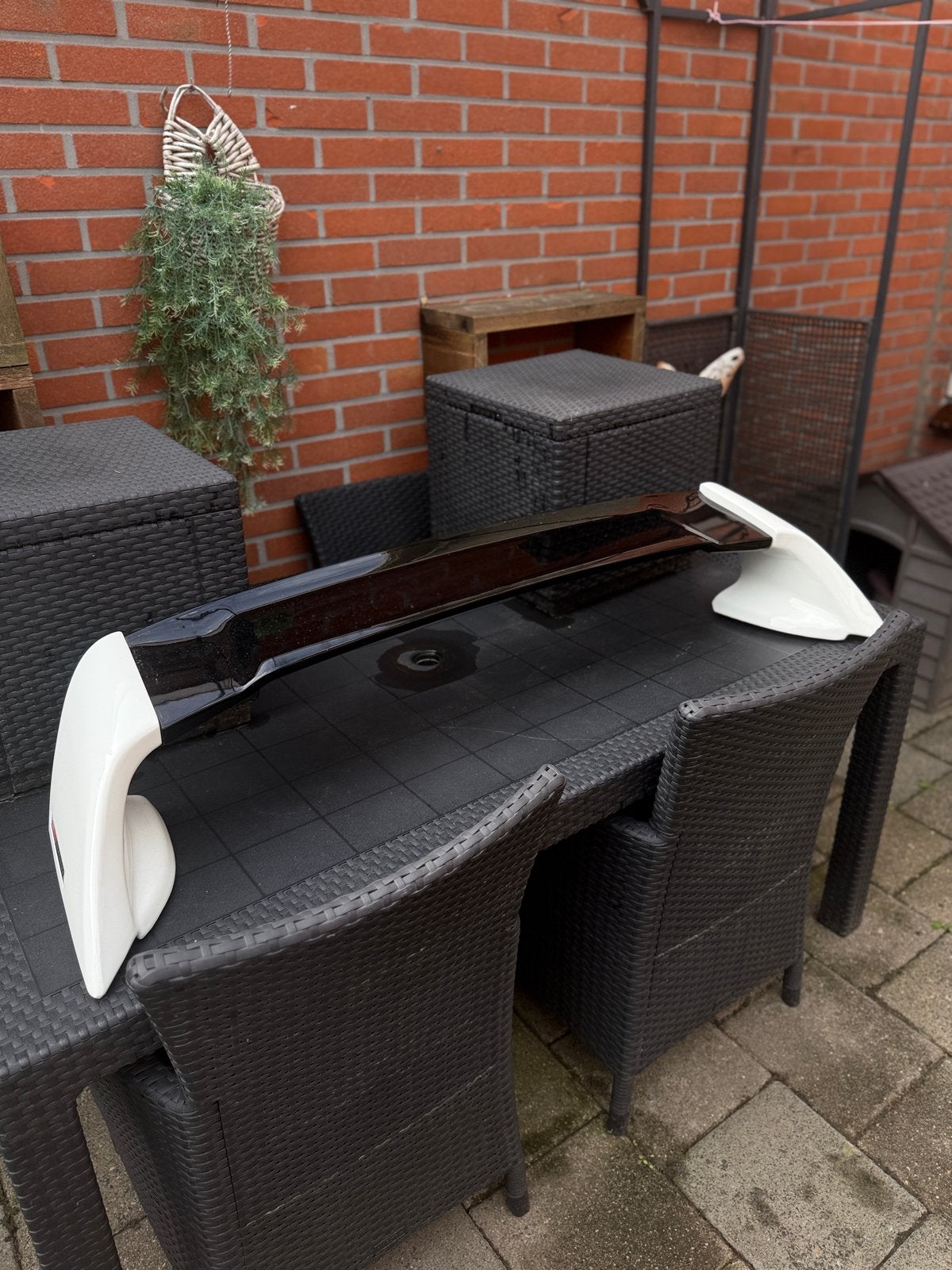 Mugen Style Spoiler voor Honda Civic FD - Wit/Zwart, Ophalen of Verzenden