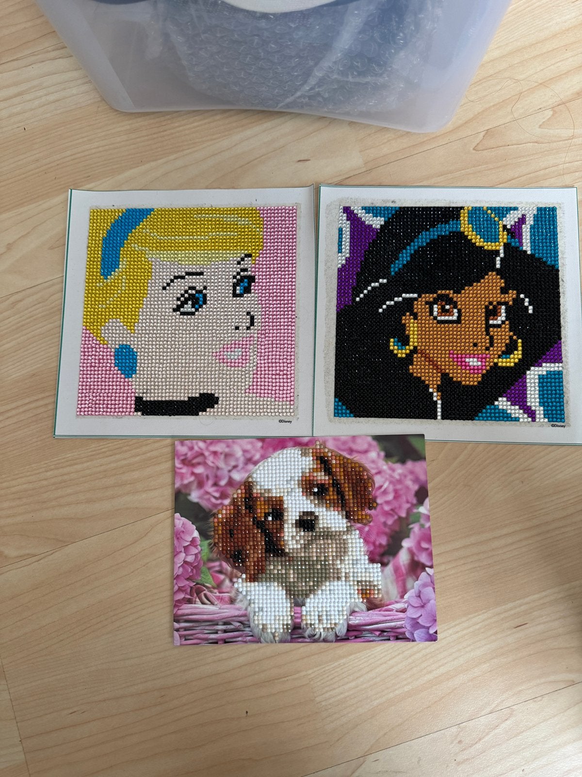 Diamond paintings (gemaakt), Hobby en Vrije tijd, Ophalen of Verzenden, Zo goed als nieuw, Knutselwerk