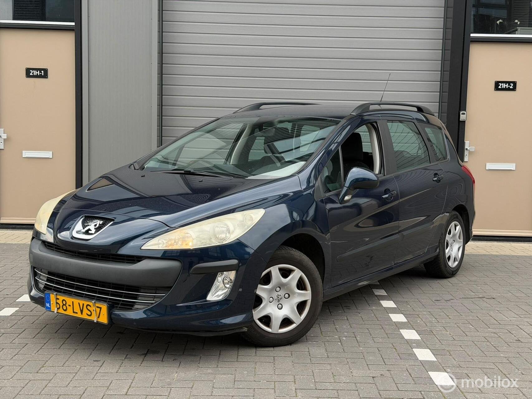 Peugeot 308 SW 1.6 VTi X-Line | Trekhaak | Airco | Apk 2027, Auto's, Voorwielaandrijving, 4 cilinders, 715 kg, Blauw