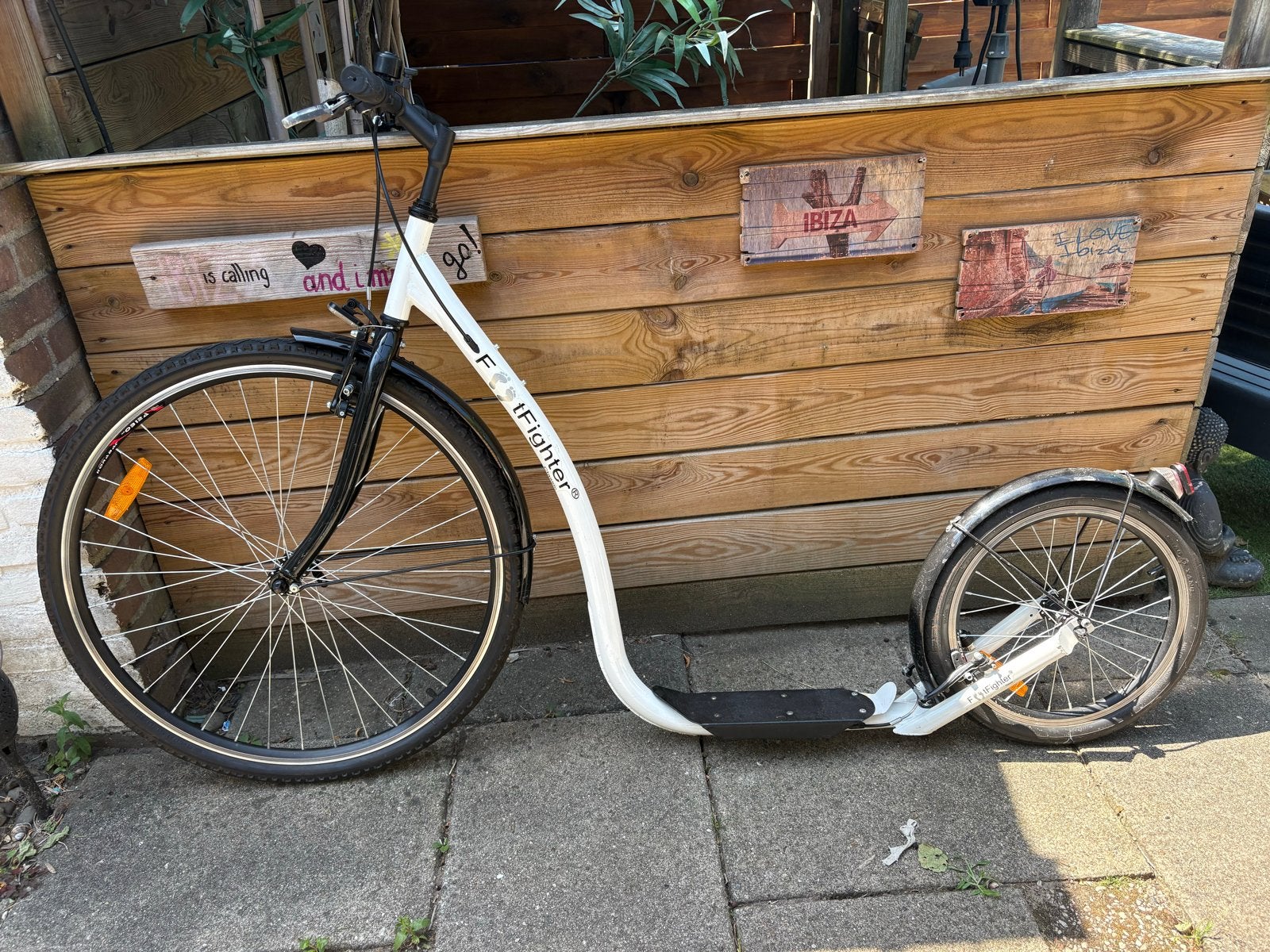 FootFighter Kickbike Step - Wit/Zwart, Ophalen, Gebruikt, Kickbike