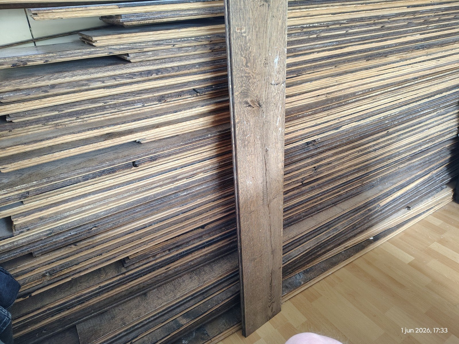 Houten molenvloer, Doe-het-zelf en Verbouw, Hout en Planken, Ophalen of Verzenden