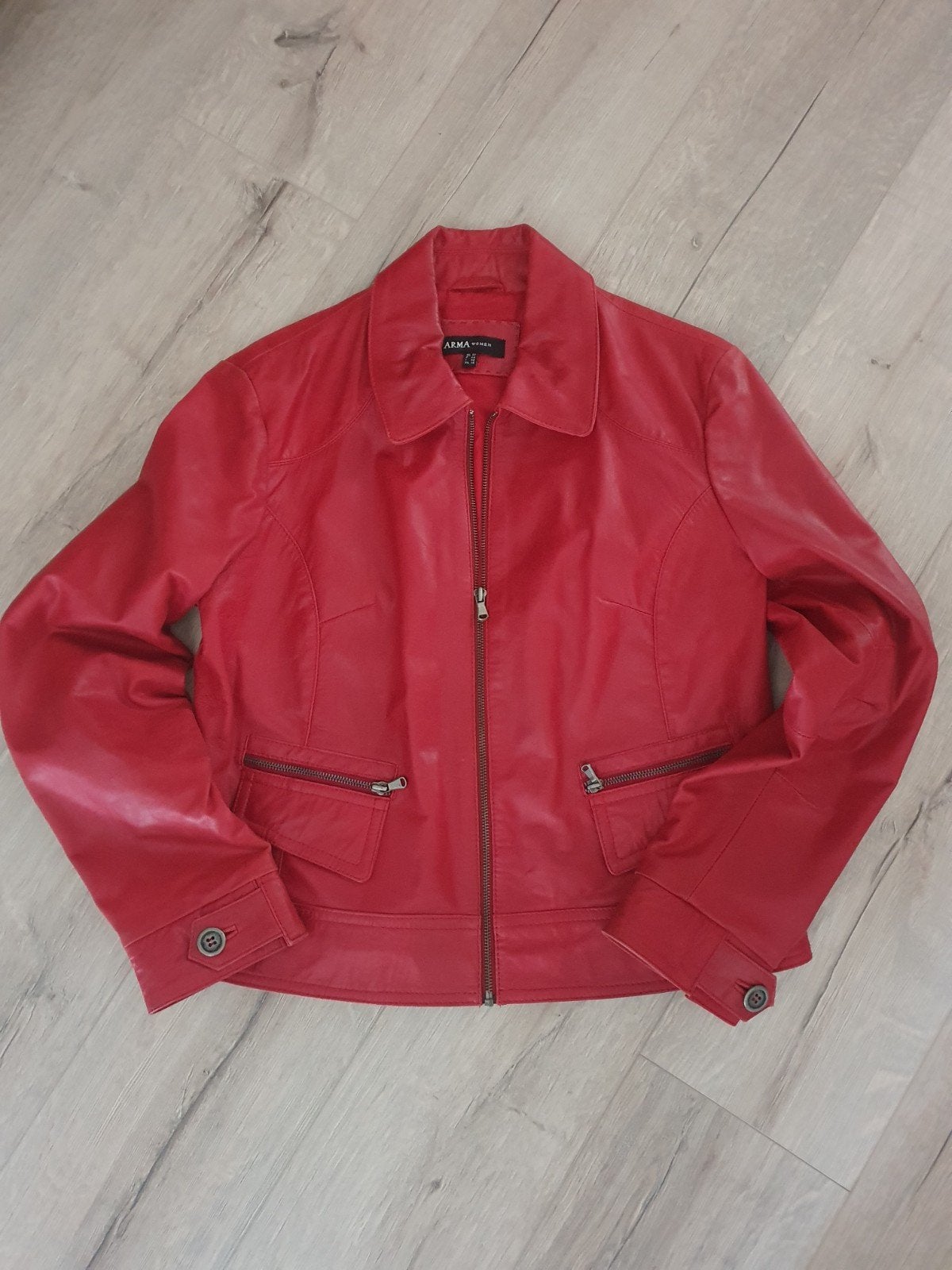 ARMA Women rode leren jas maat 42/44 (L), Maat 42/44 (L), Ophalen of Verzenden, Zo goed als nieuw, ARMA Women