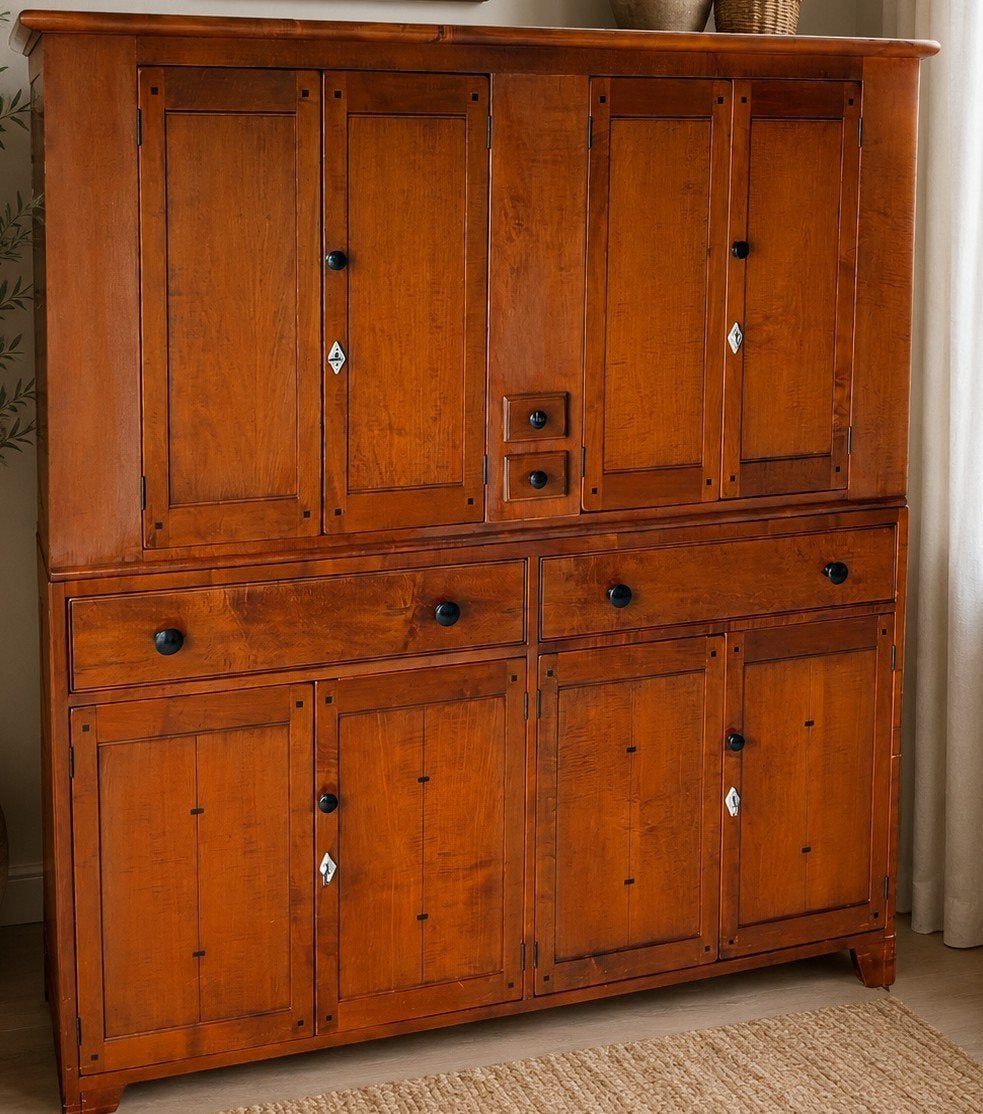 Prachtige Schuitema en Zonen Buffetkast – Shaker Collectie, Ophalen, 25 tot 50 cm, Kersenhout, 200 cm of meer
