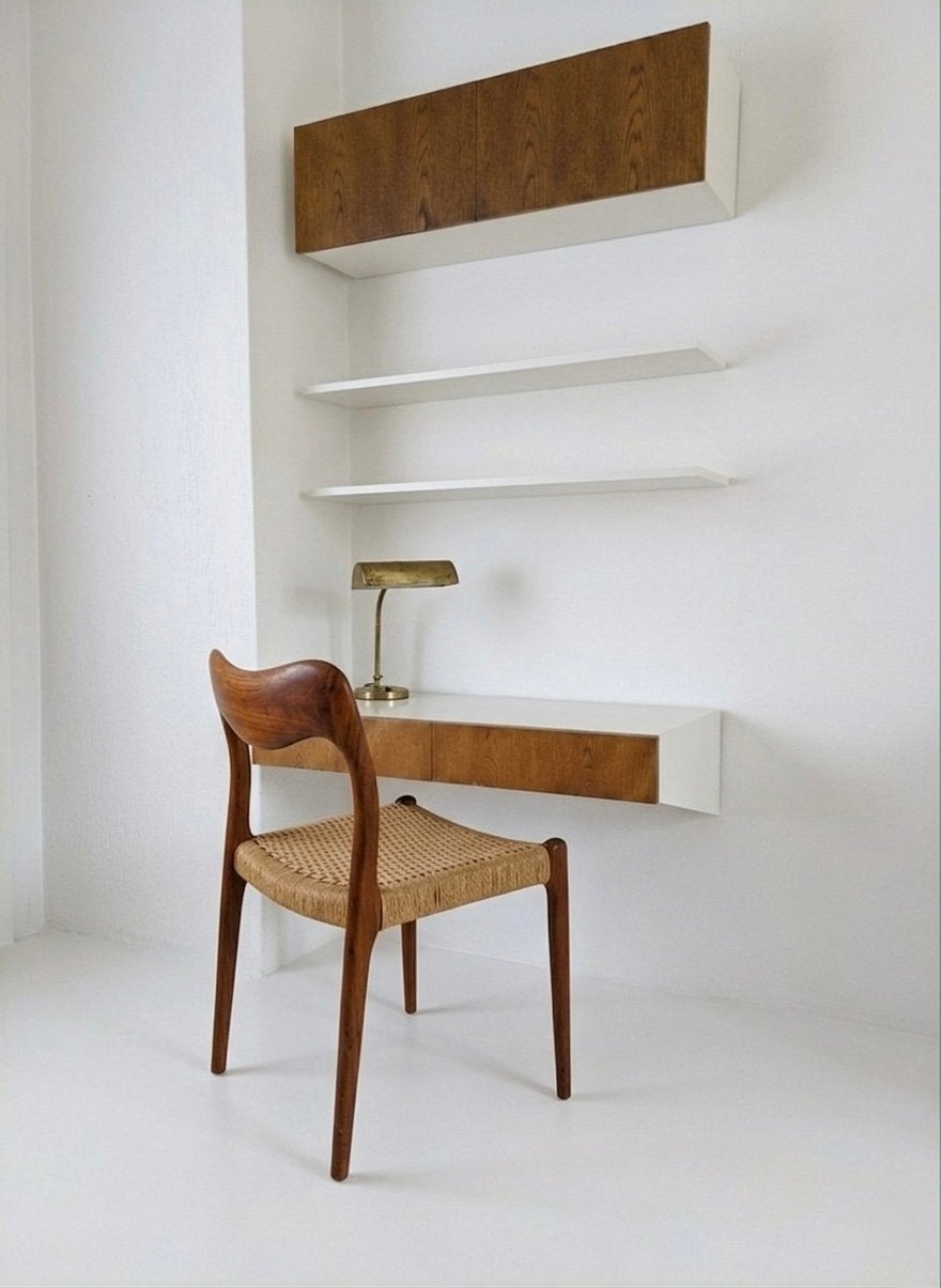 Vintage Banz Bord wandsysteem met bureau element, Ophalen, ., Zo goed als nieuw, .