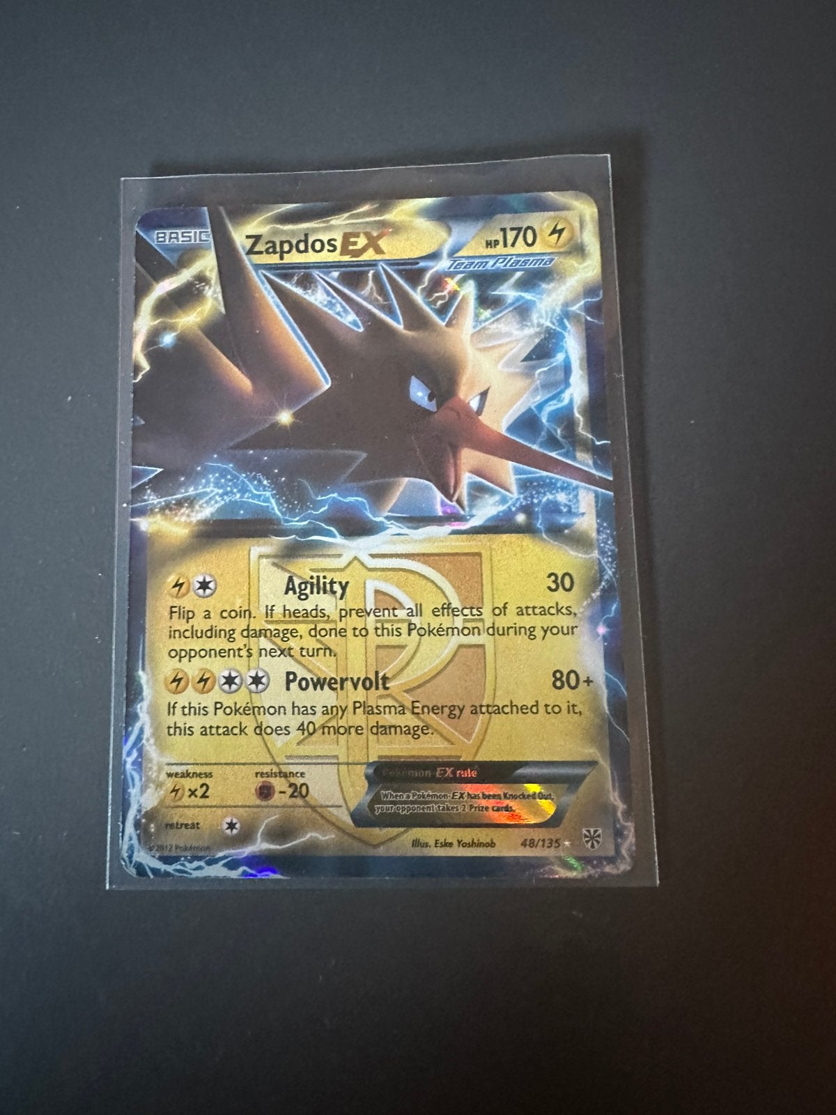 Zapdos ex #48, Ophalen of Verzenden, Zo goed als nieuw, Losse kaart, Foil