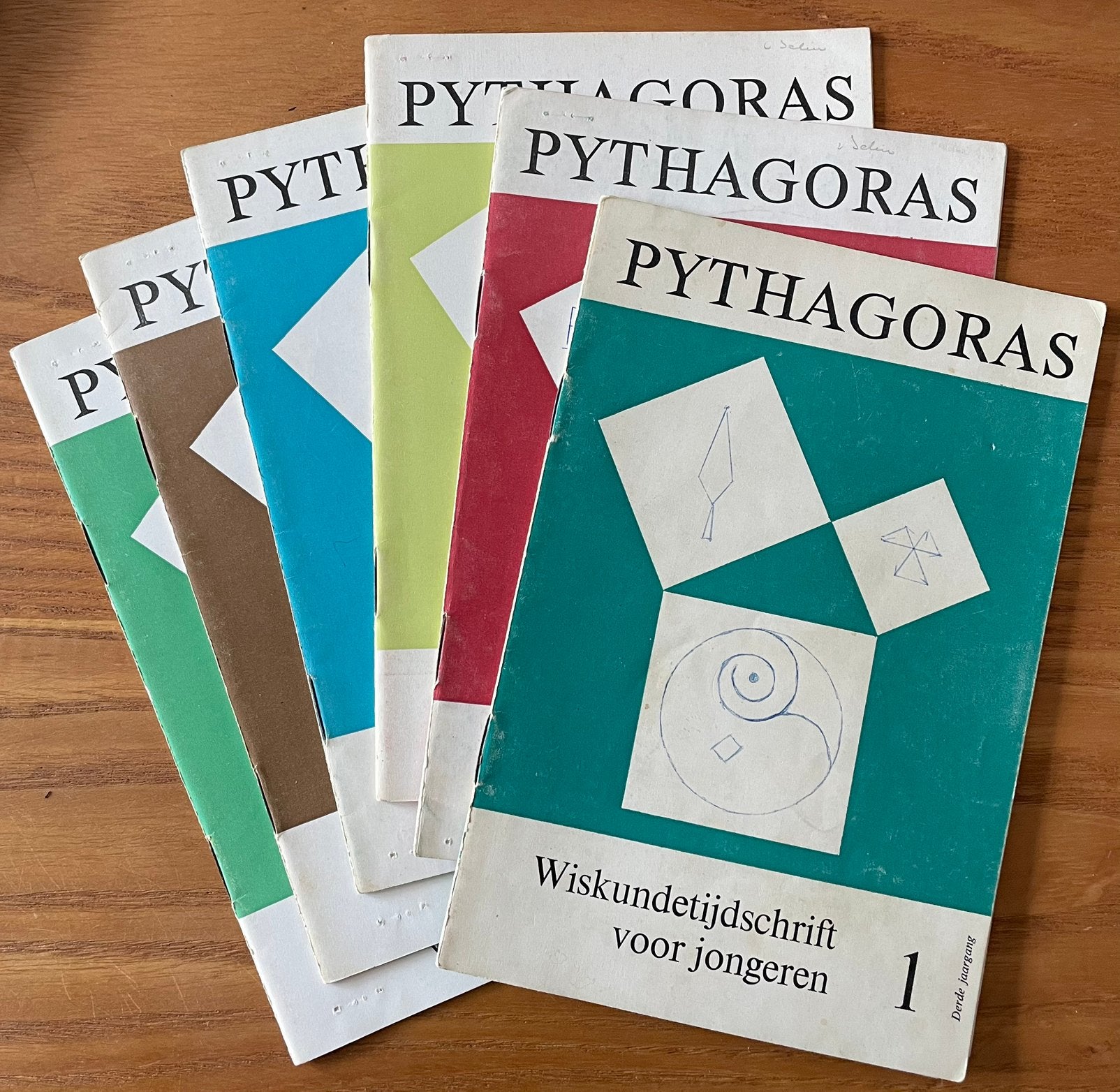 Pythagoras derde jaargang compleet, Hobby en Vrije tijd, Scrapbooking, Ophalen, Gebruikt, Album of Boek