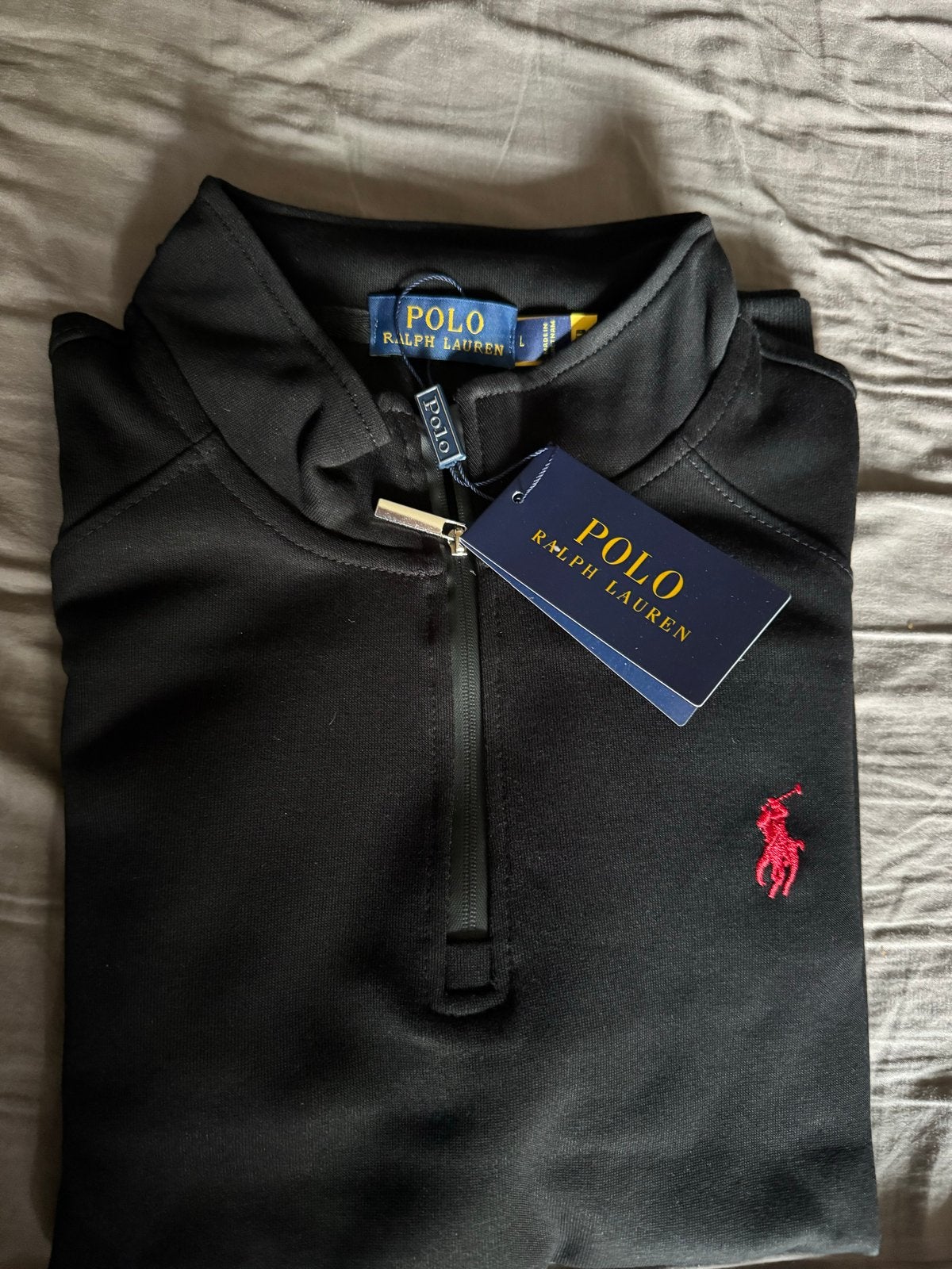 Polo Ralph Lauren quarter zip maat L - Nieuw met kaartjes, Ophalen of Verzenden, Nieuw, Maat 52/54 (L), Zwart