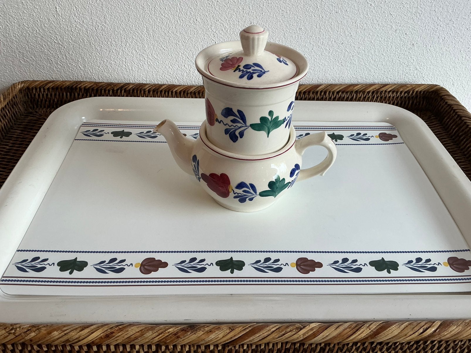 Boerenbont Petrus Regout Maastricht(Koffiepot/ Koffiefilter), Antiek en Kunst, Antiek | Servies los, Ophalen of Verzenden