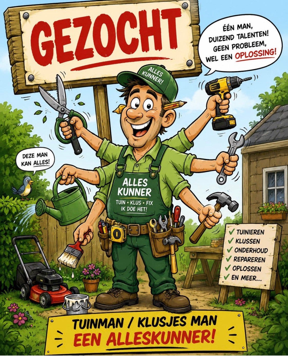 Tuinhulp / klusser gezocht! 4 u p week. omgeving Vinkeveen, Tuin en Terras, Aarde en Mest, Ophalen of Verzenden, Tuinaarde