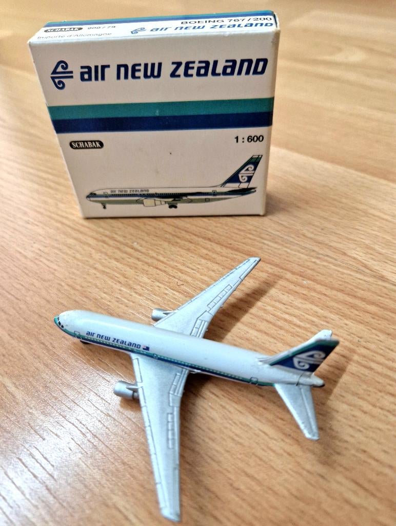 Schabak 1:600 Air New Zealand B767-200 metalen vliegtuig!, Verzamelen, Ophalen of Verzenden, Zo goed als nieuw, Schaalmodel