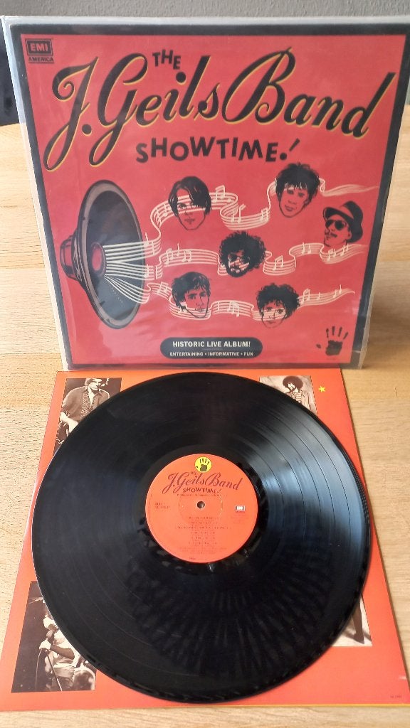 j geils band               showtime    live, LP, Ophalen of Verzenden, Zo goed als nieuw, Inclusief binnenhoes