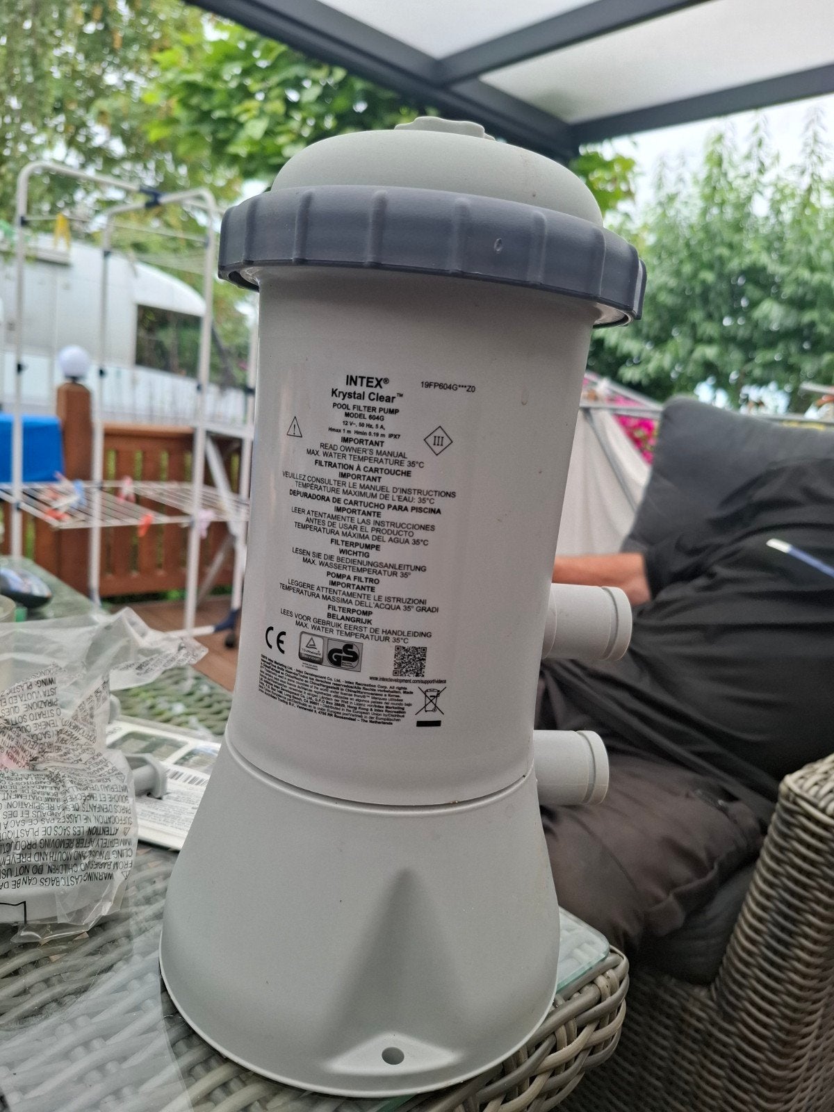 Intex Krystal Clear filterpomp model 604G voor zwembad, Ophalen of Verzenden, Nieuw