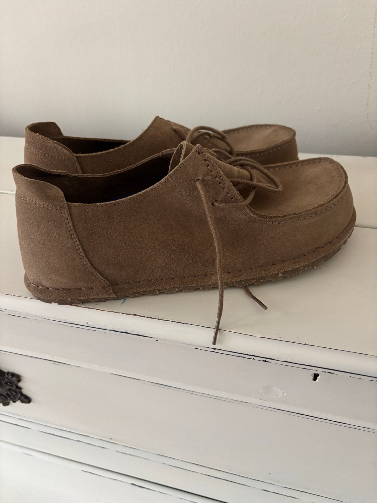 Birkenstock taupe Utti Lace Schoenen - Maat 43, Ophalen of Verzenden, Zo goed als nieuw, Bruin, Veterschoenen