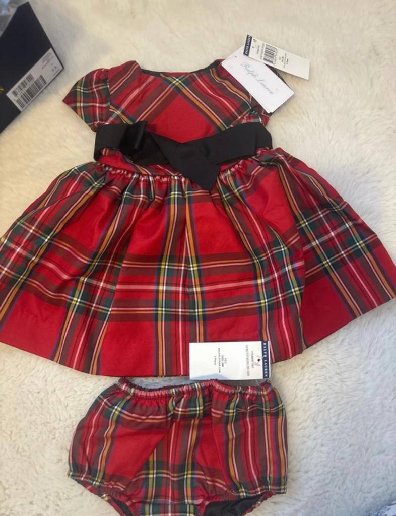 Ralph Lauren fit and flare bloomer baby jurk maat 6 m nieuw, Ophalen of Verzenden, Nieuw, Meisje, Jurkje of Rokje