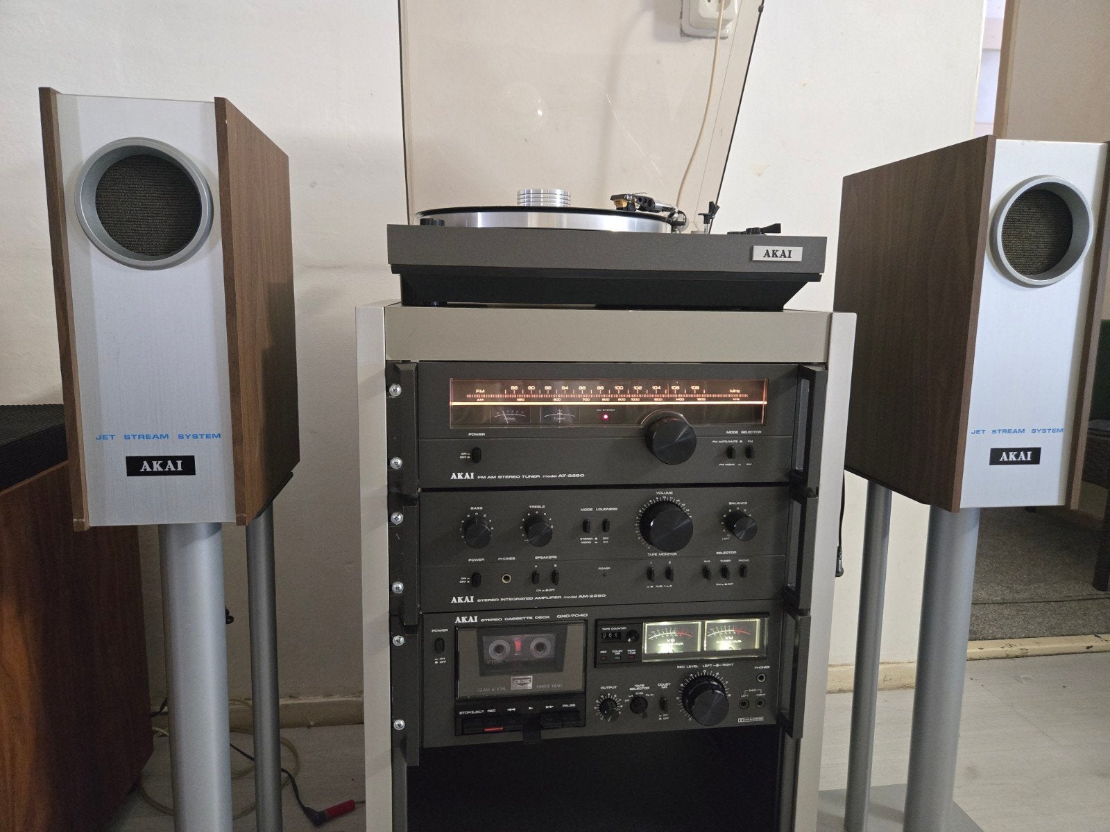Vintage Akai Audio Set: Versterker, Tuner, Cassettedeck, Pla, Ophalen