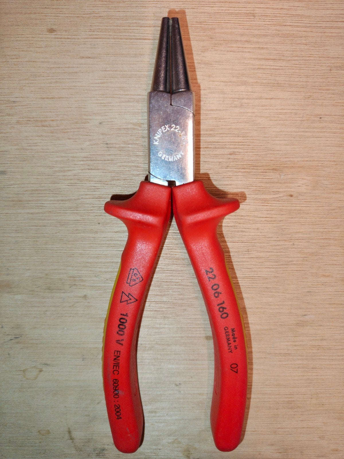 Knipex 22-06-160 Telefoontang met VDE isolatie, Ophalen of Verzenden, Zo goed als nieuw, Tang, Knipex