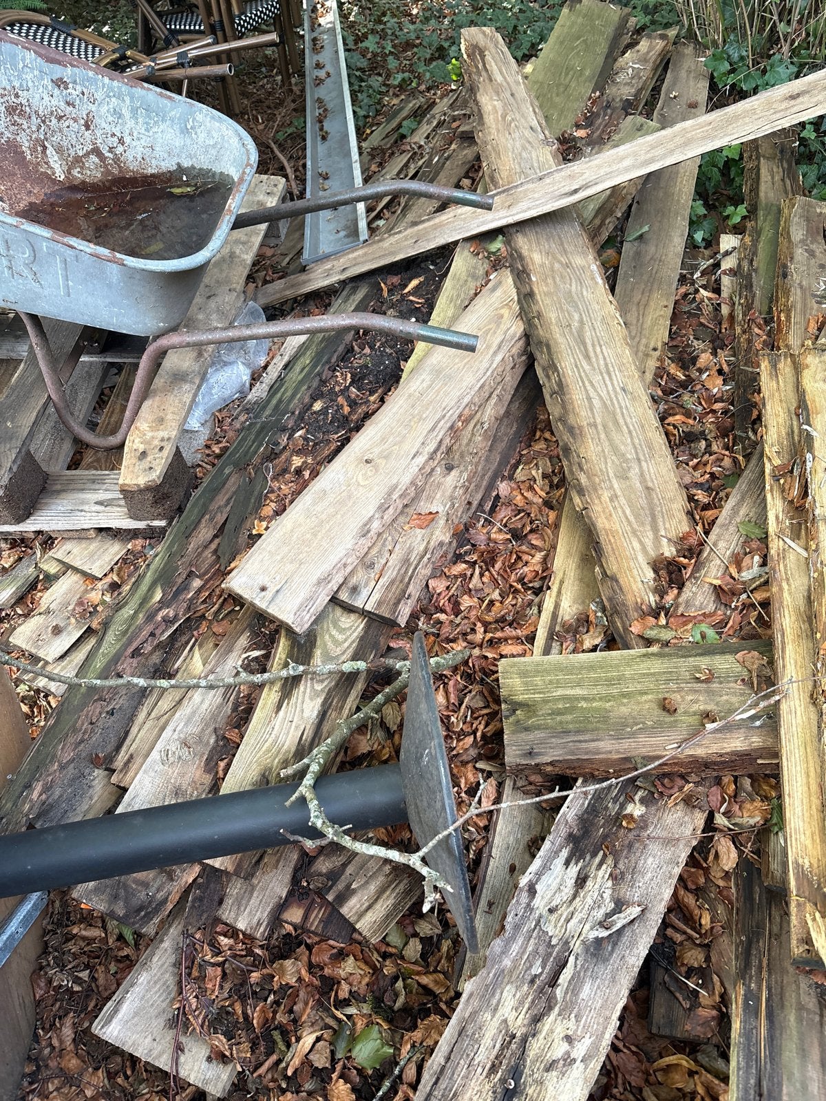 Schaaldelen, Gebruikt, Ophalen of Verzenden, Balk, Overige houtsoorten