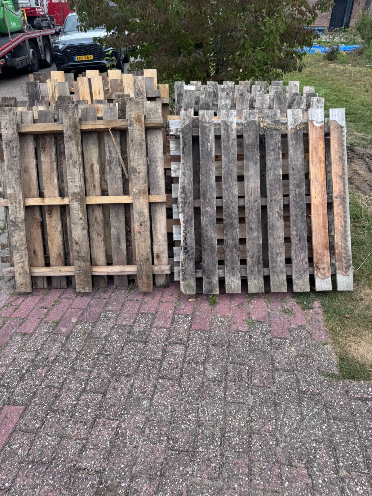 17 pallets, Ophalen, Gebruikt, Pallet, Minder dan 200 cm