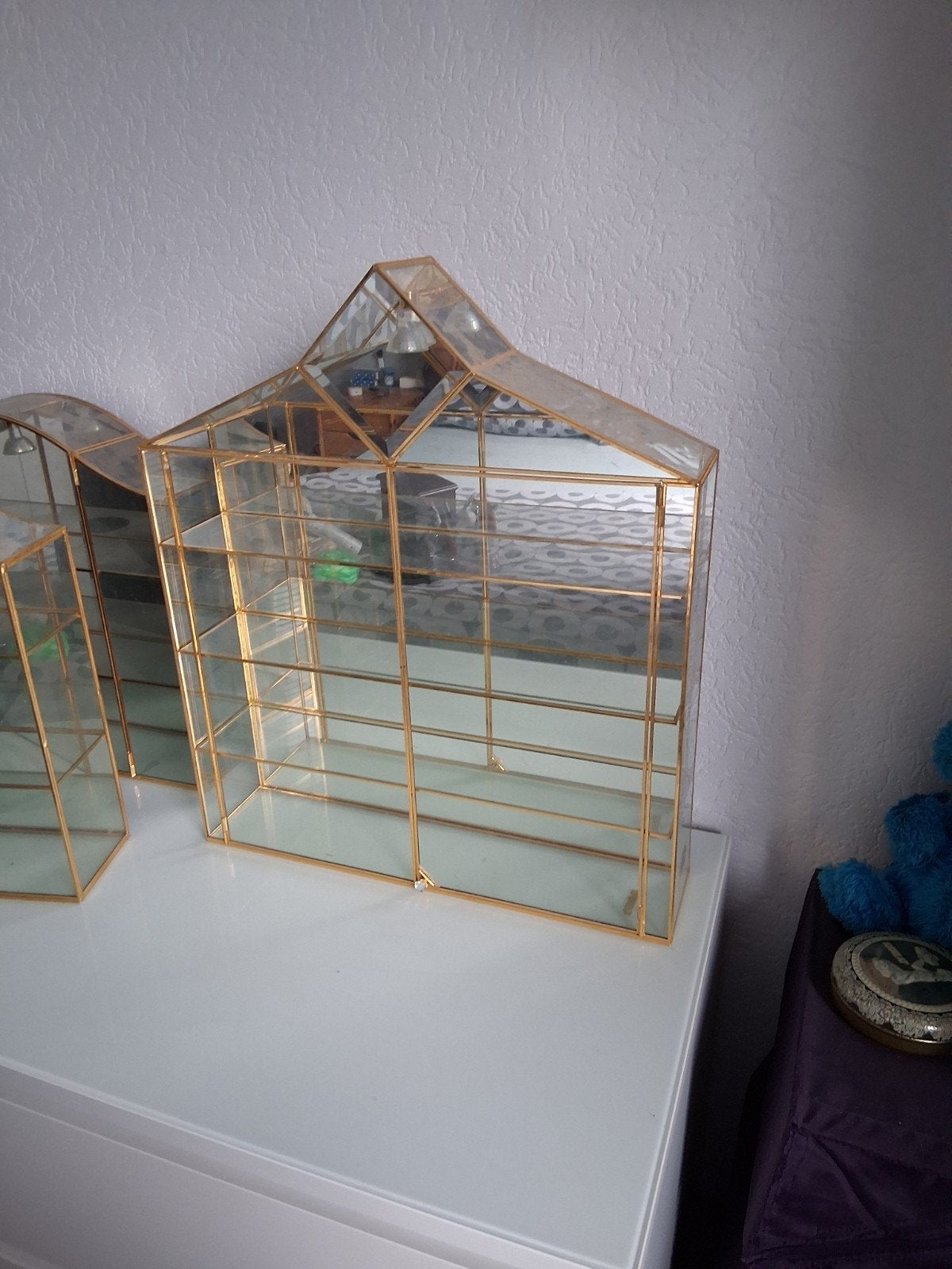 4 Vitrinekastjes met verlichting - op te hangen, Huis en Inrichting, Ophalen of Verzenden