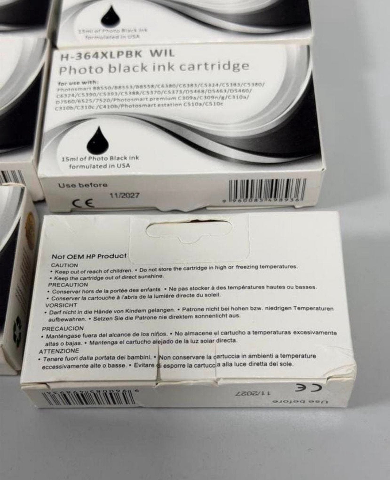 8x HP 364XL Photo Black inktcartridge nieuw 11-2027 huismerk, Computers en Software, Printerbenodigdheden, Nieuw, Ophalen of Verzenden