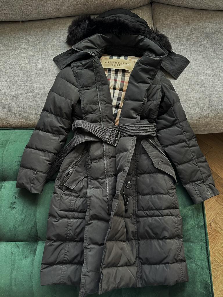 Burberry puffer coat classic and warm, Ophalen of Verzenden, Zo goed als nieuw, Maat 38/40 (M), Zwart