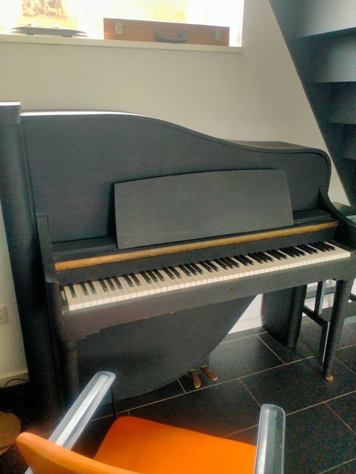 Rippen piano/staande vleugel van Koot's Piano Handel, Muziek en Instrumenten, Ophalen, Gebruikt, Zwart, Piano