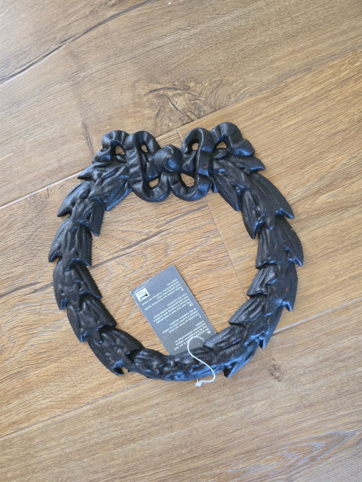 Gietijzeren Krans 21x21 cm - Handgegoten Decoratie, Ophalen of Verzenden, Nieuw