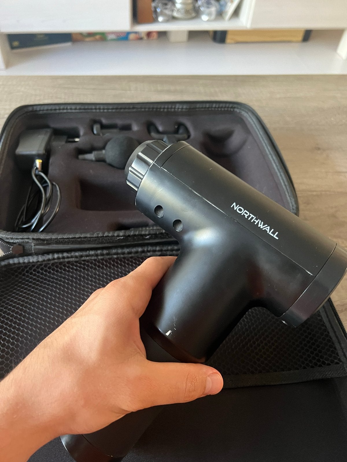 Northwall Massage Gun - Diepe Weefsel Percussie Massager, Ophalen of Verzenden, Zo goed als nieuw, Apparaat
