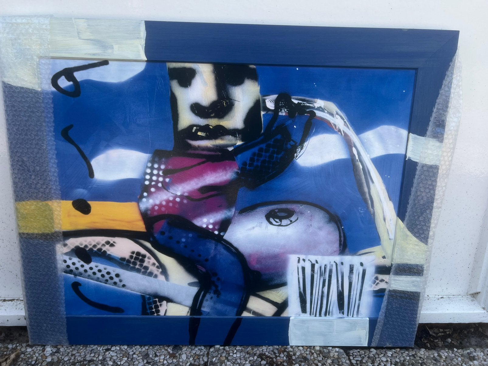 Replica de motorrijder Herman Brood, Ophalen
