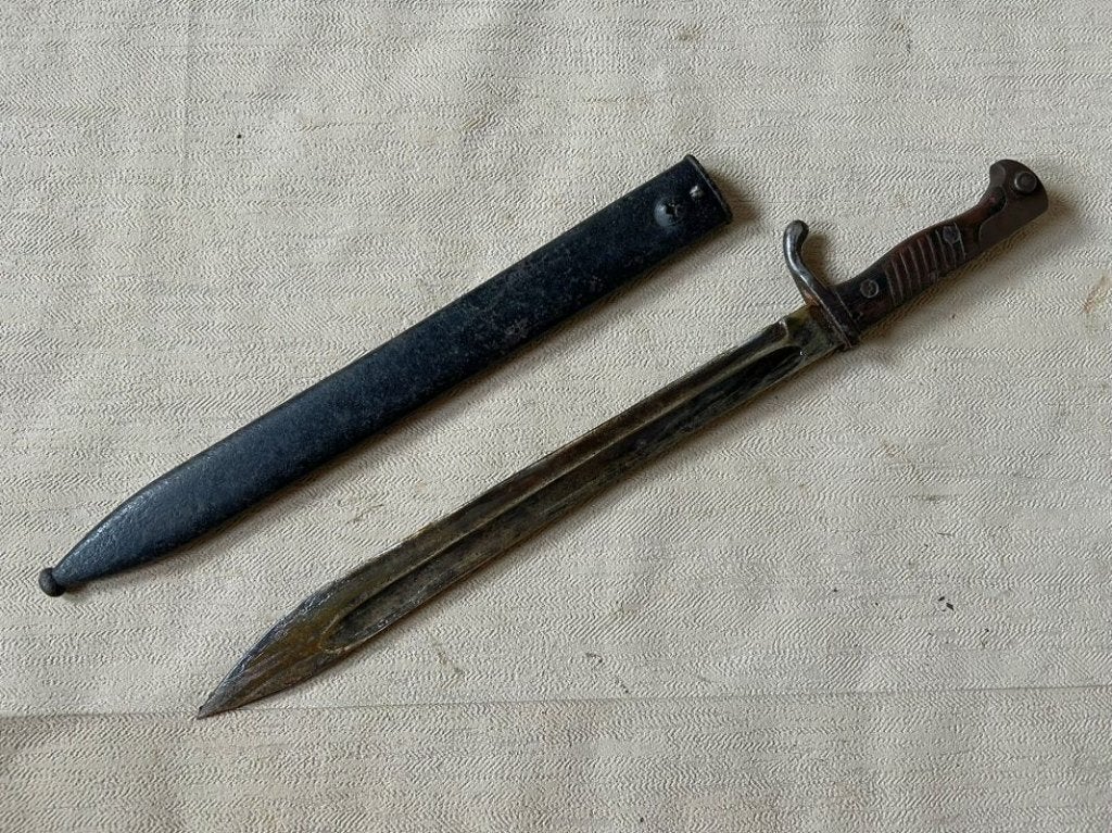 wo1 - Duitse Butcher bajonet 1916 - WKC, Ophalen of Verzenden, Landmacht, Duitsland, Mes of Dolk
