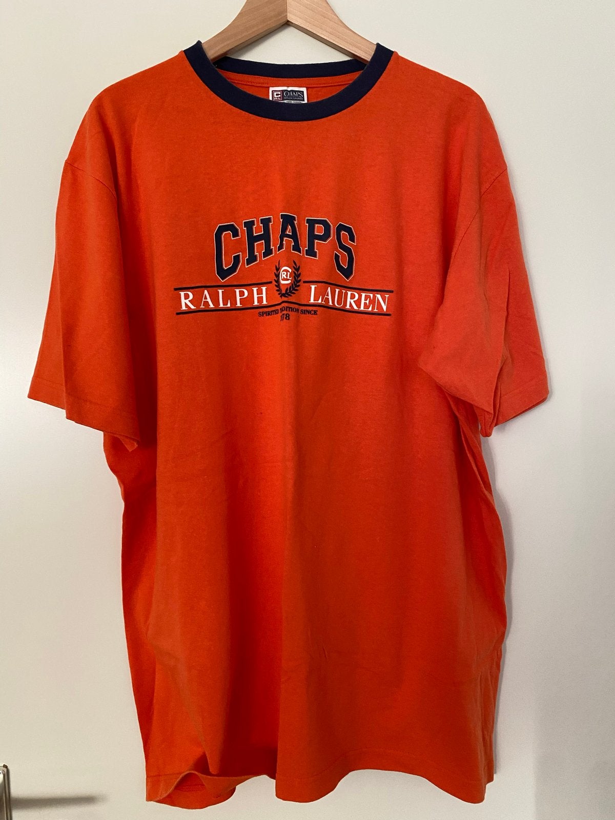 Chaps Ralph Lauren T-shirt Oranje Maat XL, Ophalen of Verzenden, Zo goed als nieuw, Maat 52/54 (L), Oranje