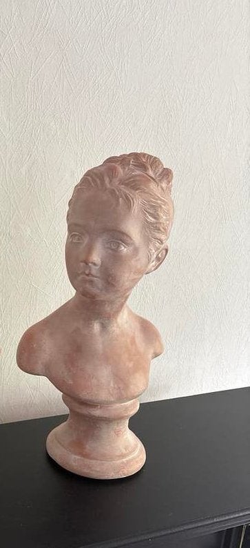 buste van kind, Antiek en Kunst, Kunst | Beelden en Houtsnijwerken, Buste, Steen of Keramiek, Man, 20 - 50 cm, Europa, Klassiek
