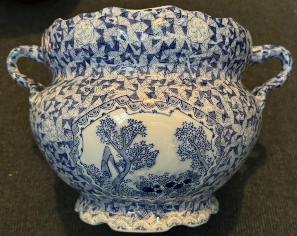 Porselein bloempot 1920, Ophalen of Verzenden