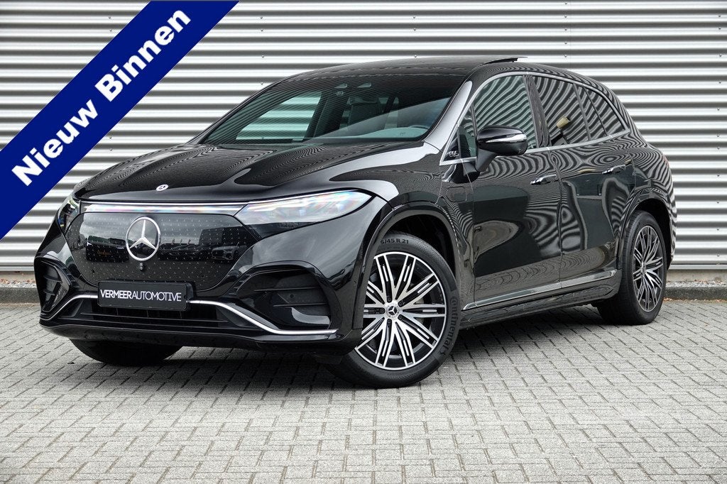 Mercedes-Benz EQS SUV 580 4MATIC AMG Line 7pers. 108 kWh | P, Auto's, Mercedes-Benz, Automaat, 12 maanden, Zwart, 7 stoelen