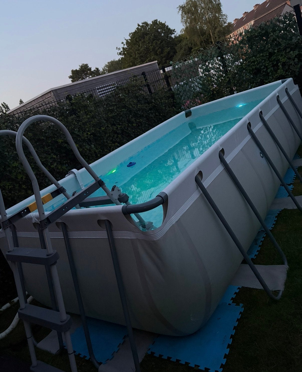 Intex Opzetzwembad 4m x 2m x 1m met zandfilterpomp, Ophalen, 200 tot 300 cm, 80 tot 120 cm, Zo goed als nieuw