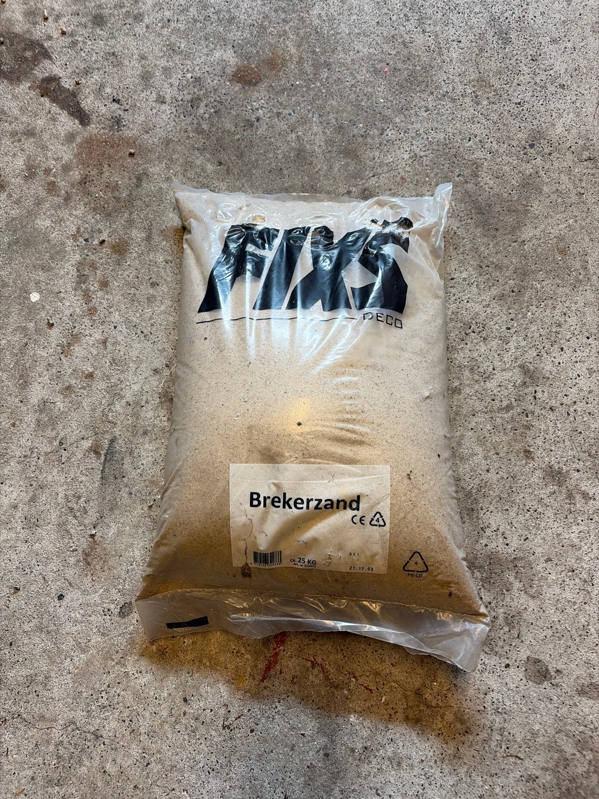 Brekerzand 25 kg - Ideaal voor bestrating en fundering, Ophalen, Nieuw, Brekerzand
