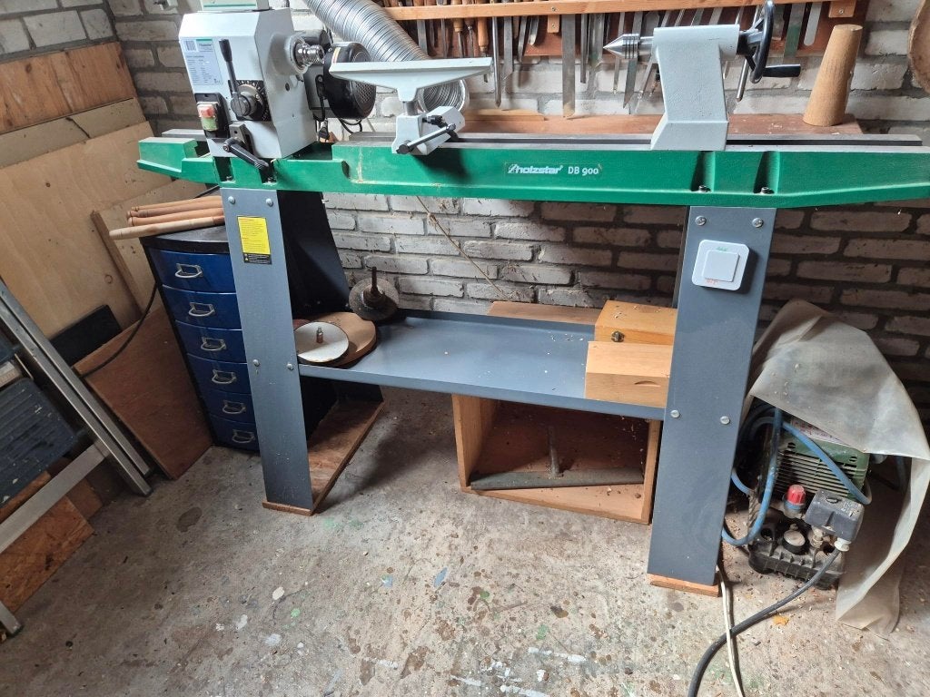 houtdraaibank Holzstar DB900, Doe-het-zelf en Verbouw, Draaibanken, Ophalen, Gebruikt, Houtdraaibank, 500 tot 1000 mm