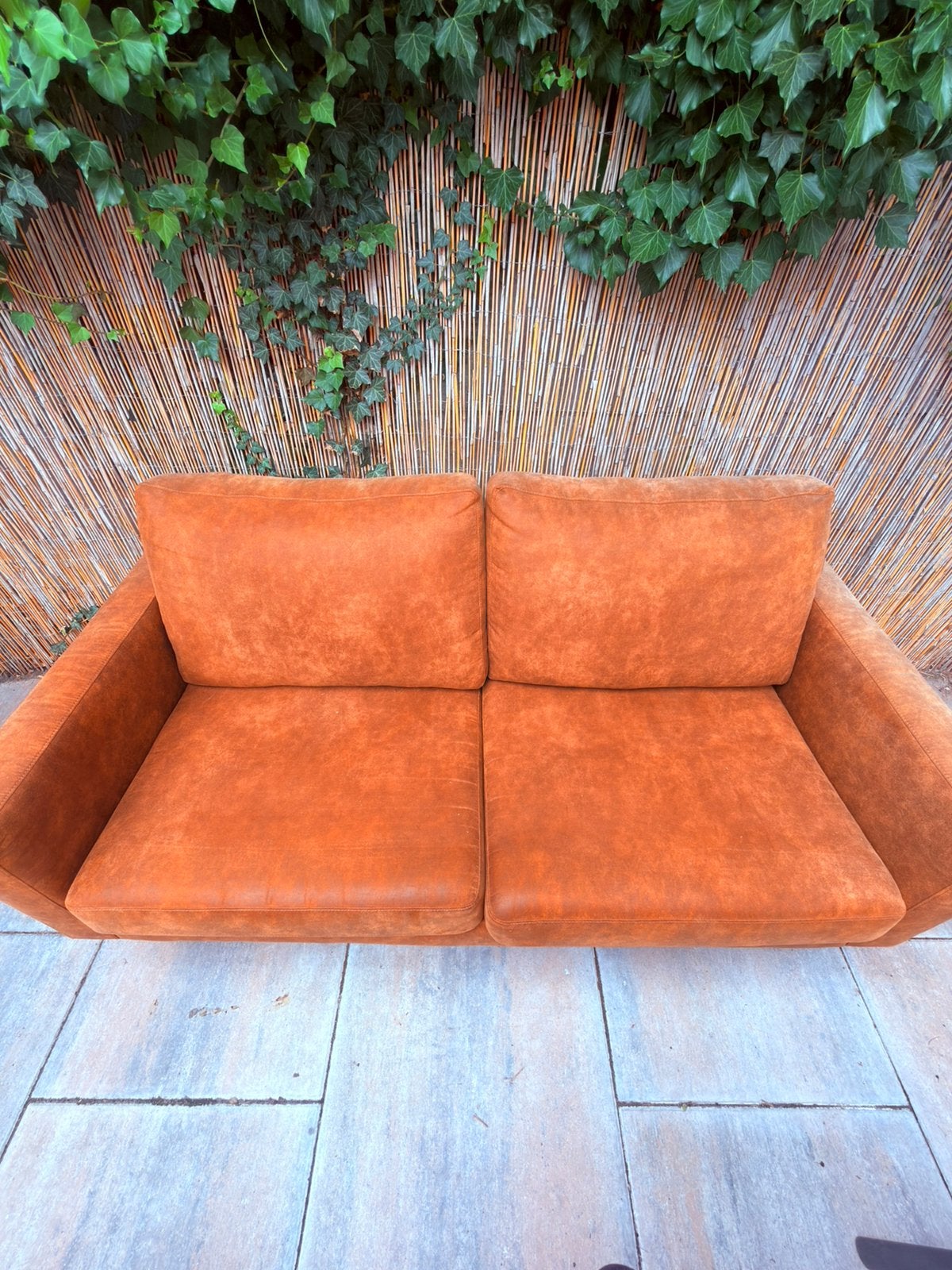 Suede bankstel, Ophalen, Gebruikt, 150 tot 200 cm, Tweepersoons