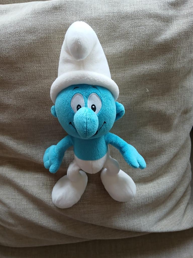 Knuffel van Smurf 30 cm., Verzamelen, Smurfen, Ophalen of Verzenden, Zo goed als nieuw