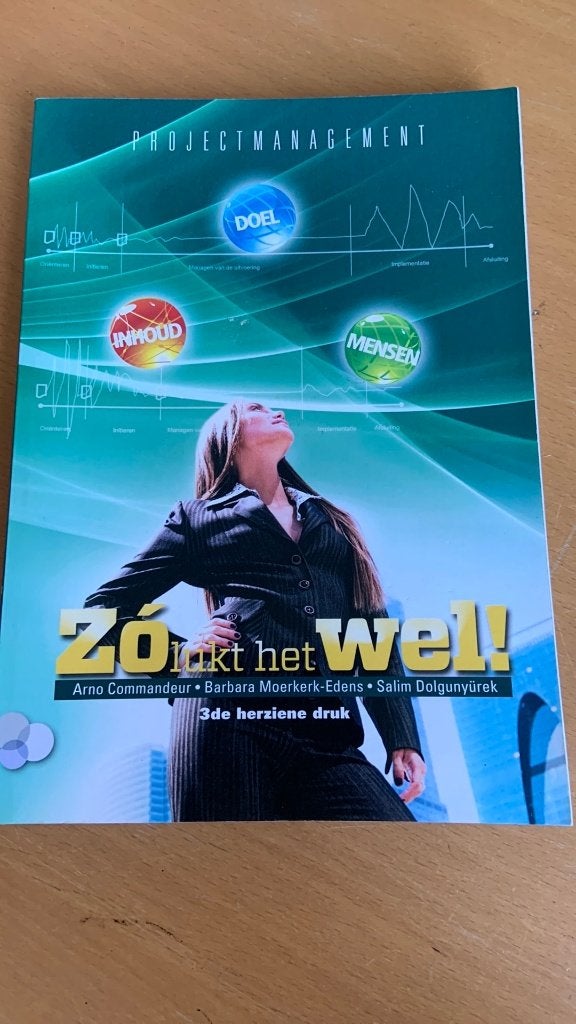 Projectmanagement - zo lukt het wel, Ophalen of Verzenden, Zo goed als nieuw