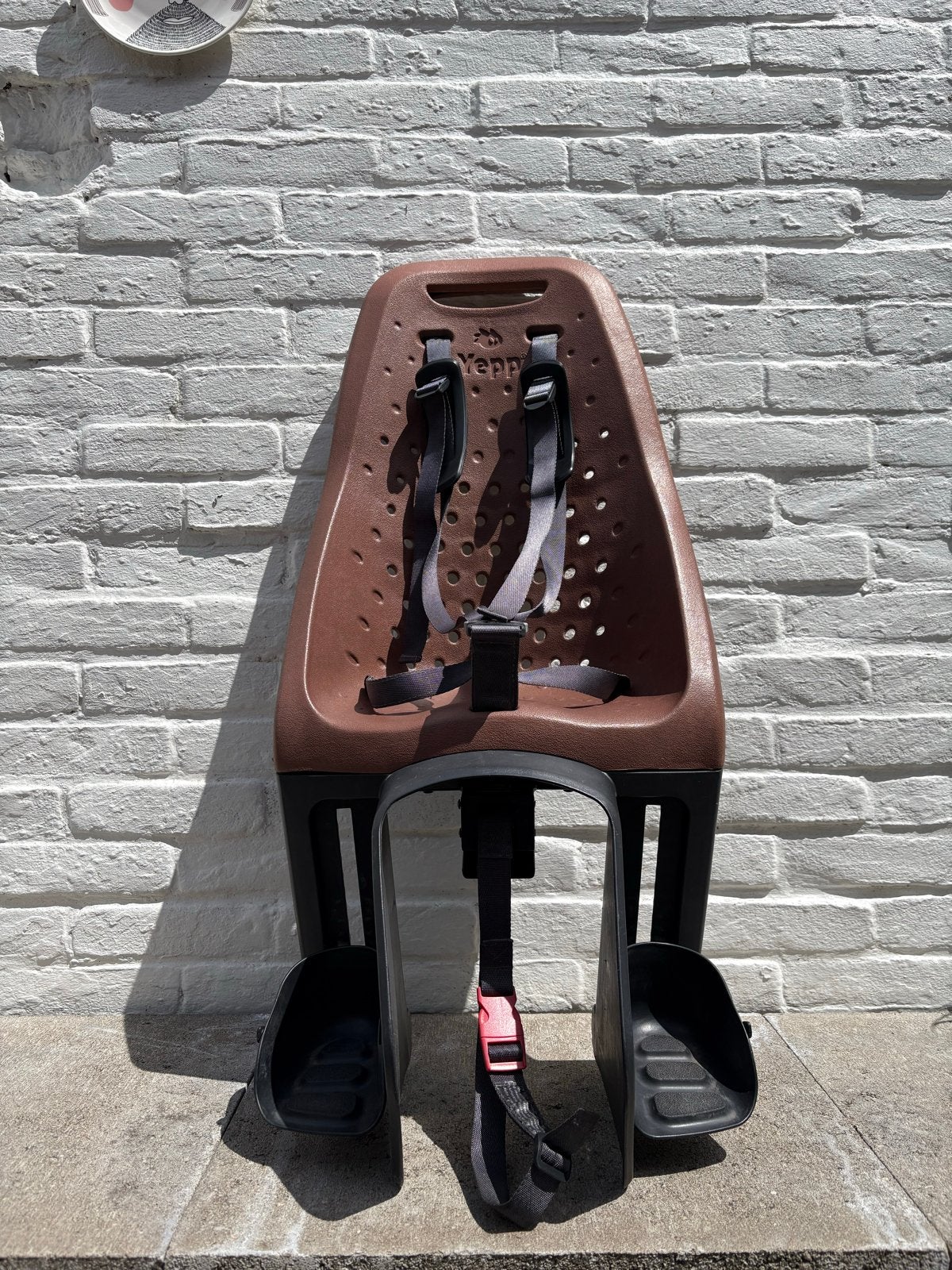 Yepp Maxi Easyfit Achterzitje - Bruin/Zwart, Fietsen en Brommers, Fietsaccessoires | Fietsstoeltjes, Achterzitje, Ophalen of Verzenden