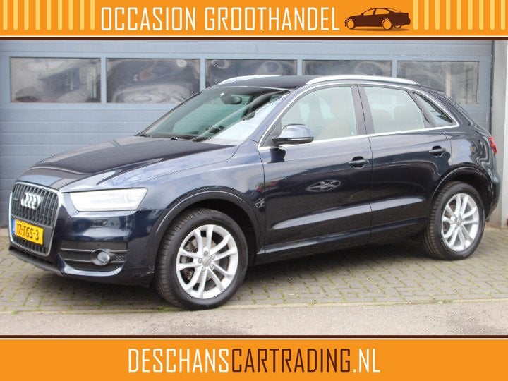 Audi Q3 2.0 TFSI Quattro 211 PK Aut. Pro Line Leder, Pano-Da, Euro 5, Gebruikt, 4 cilinders, Blauw