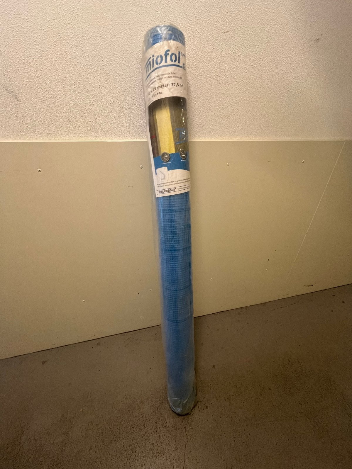 Miofol 125S damp-open folie 1.50 x 25 meter, Doe-het-zelf en Verbouw, Ophalen of Verzenden, Nieuw, 15 m² of meer, Folie