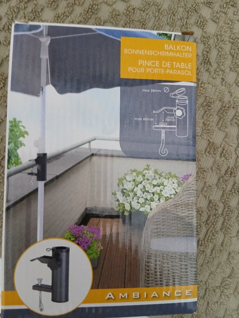 Parasolhouder voor balkon, Ophalen, Nieuw, Minder dan 1 meter, Overige typen