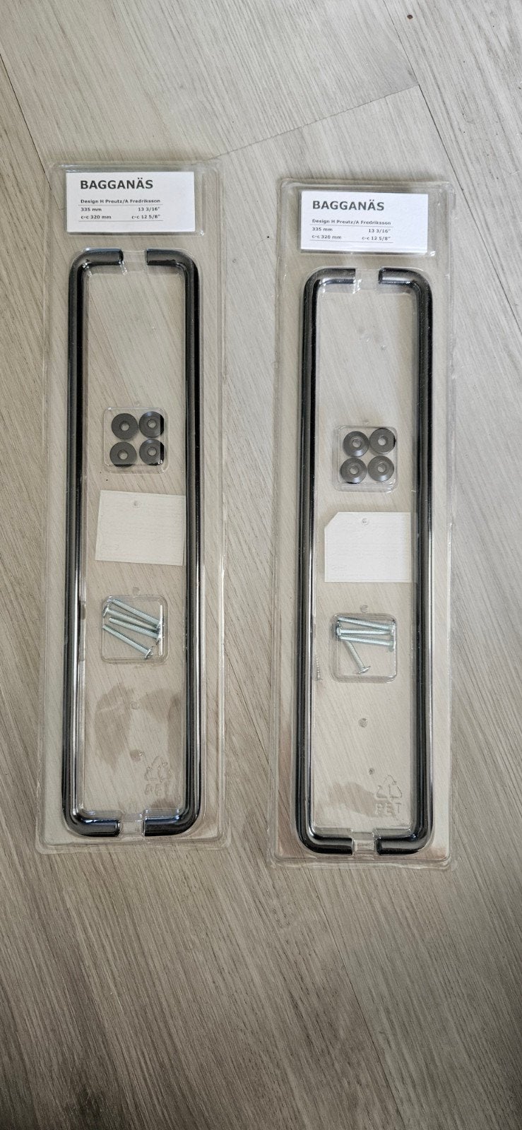 IKEA BAGGANÄS Handgreep, zwart, 335 mm (2 stuks), Ophalen of Verzenden, Nieuw, Overige typen