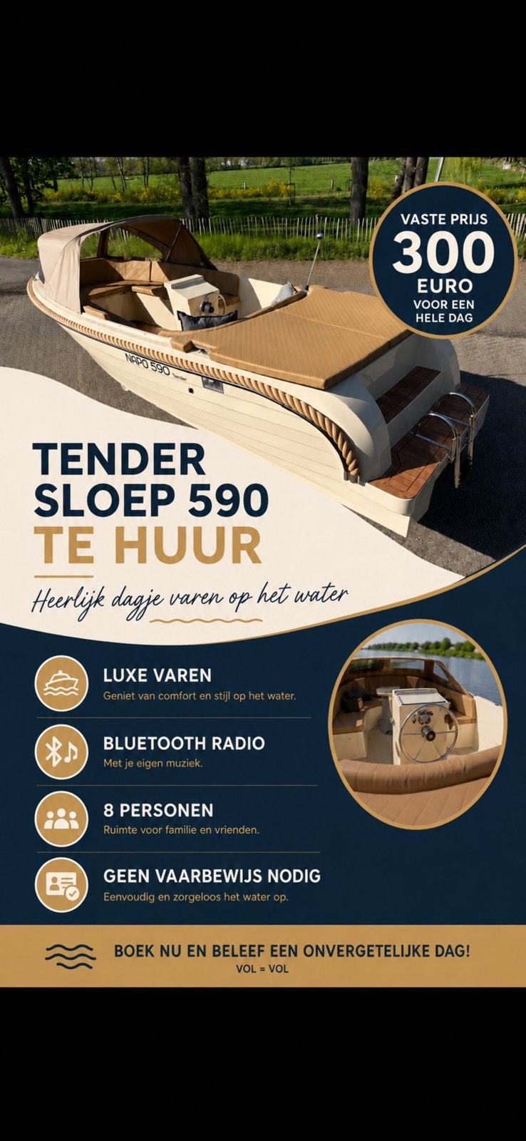 Sloep te huur aangeboden leidschendam, Eén persoon, Cadeaubon