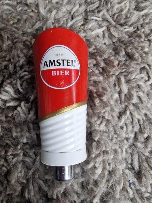 Amstel Bier Tapknop - Vintage Brouwerij Collectible, Verzamelen, Ophalen of Verzenden, Gebruikt, Overige typen, Amstel