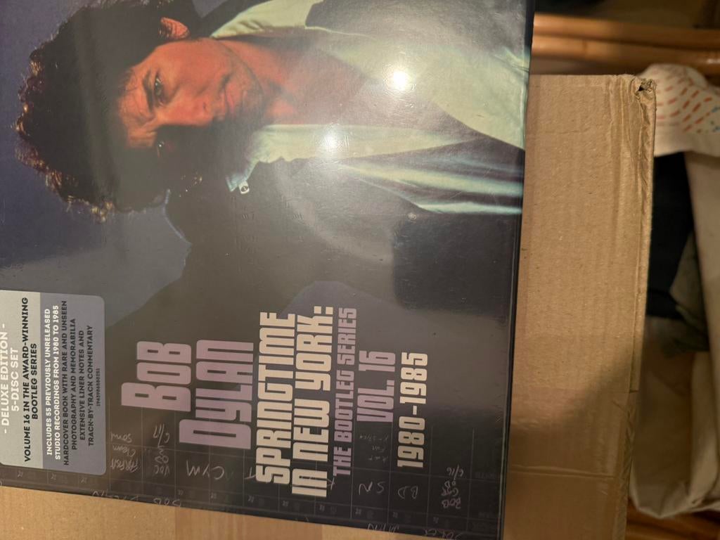 5 cd box bob dylan 1980-1985 bootleg series geseald, Ophalen of Verzenden, Zo goed als nieuw, Poprock