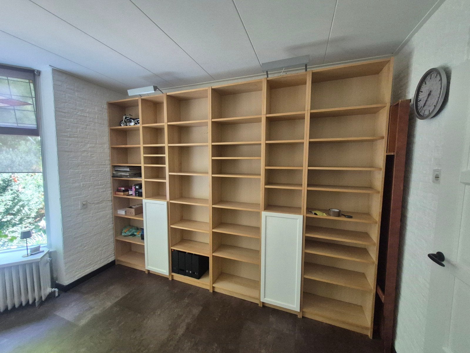 Grote Boekenkast , 3.20 breed en 2.36 hoog, Ophalen, 25 tot 50 cm, Minder dan 150 cm, 200 cm of meer