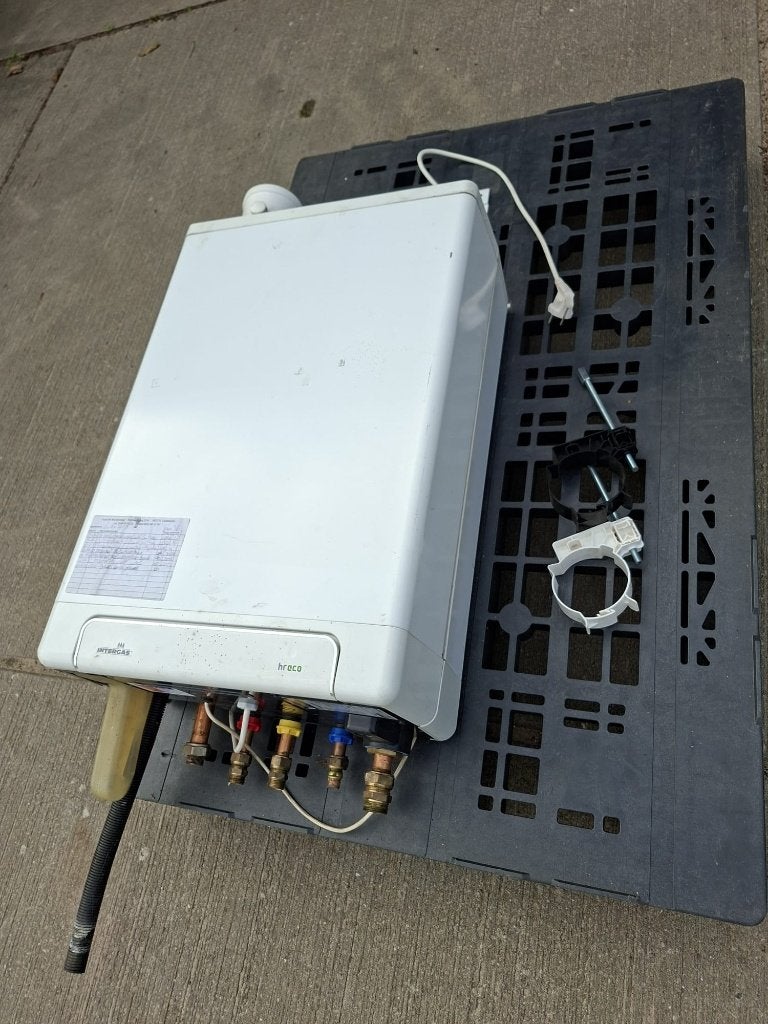 Intergas Kombi Kompakt HReco 30 CV-ketel, Ophalen, 30 tot 80 cm, Gebruikt, Cv-ketel of Combi-ketel